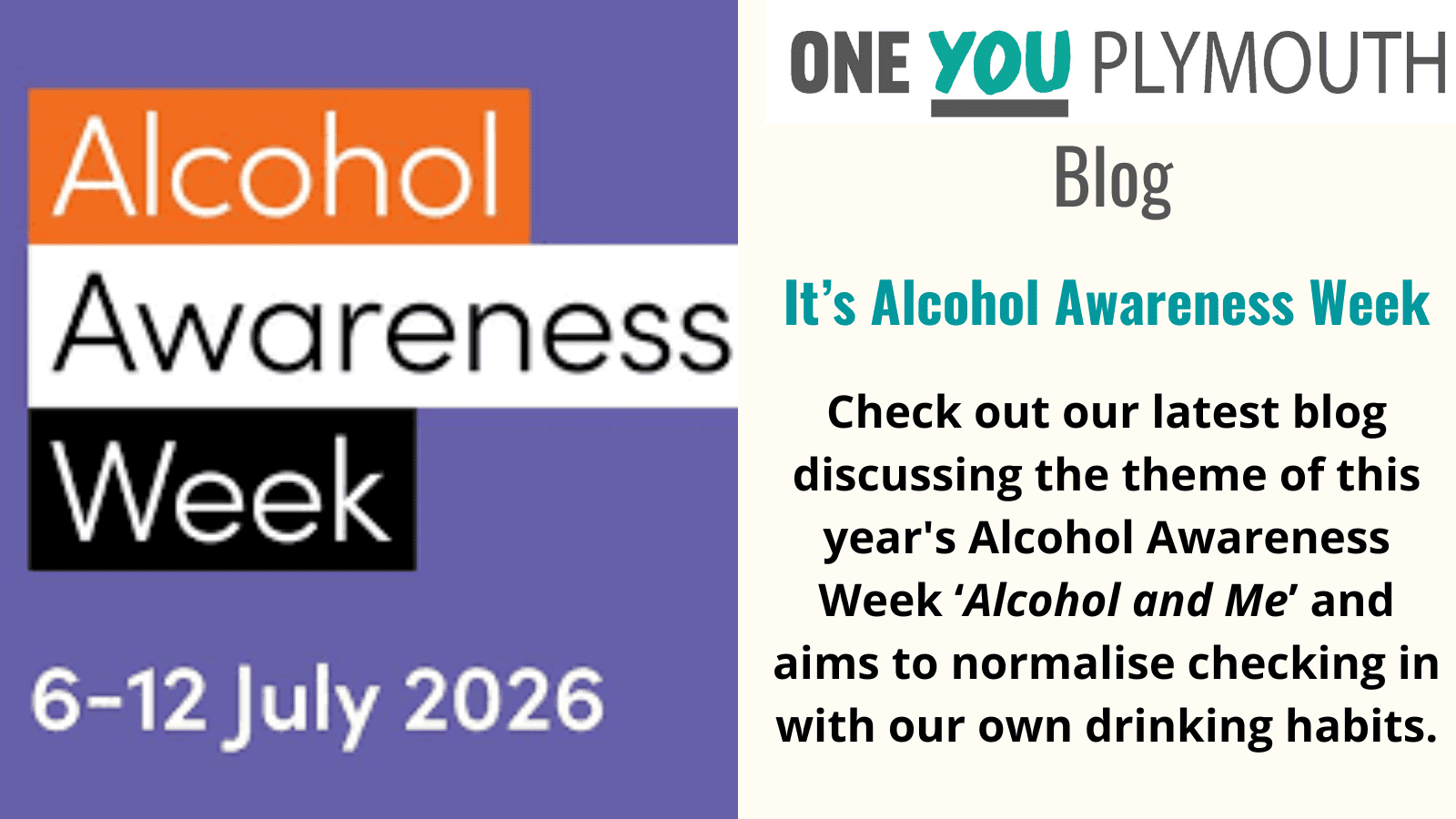 Blog: it’s alcohol awareness week!