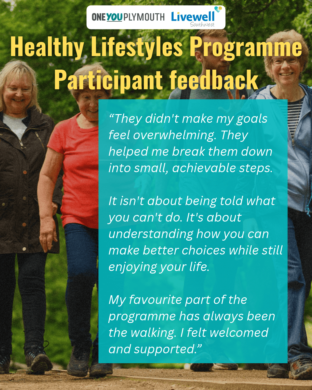 healthy lifestyles programme transformative success story